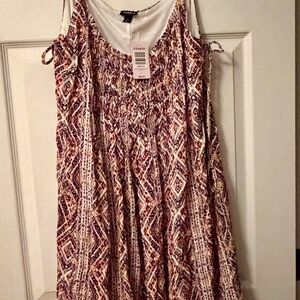 NWT Torrid Multicolor Geometric Print Dress